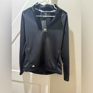 Adidas medium zip up black golf jacket, NWT